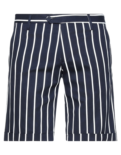 Shop Roberto P  Luxury Roberto P Luxury Man Shorts & Bermuda Shorts Blue Size 34 Cotton, Elastane