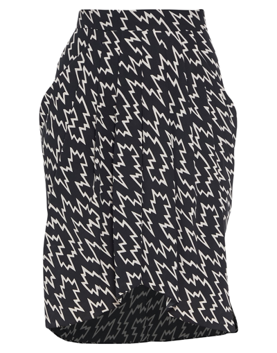 Shop Isabel Marant Woman Midi Skirt Black Size 4 Silk, Elastane