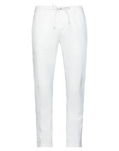 Shop Modfitters Man Pants White Size Xxl Cotton, Elastane