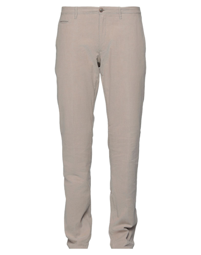 Shop Siviglia White Man Pants Beige Size 38 Cotton, Elastane