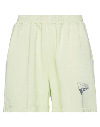 Shop Bonsai Man Shorts & Bermuda Shorts Light Green Size S Cotton