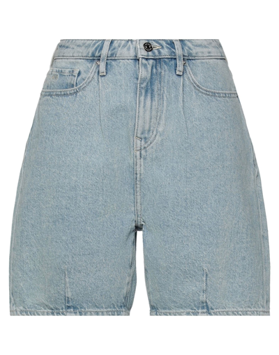 Shop Armani Exchange Woman Denim Shorts Blue Size 25 Cotton