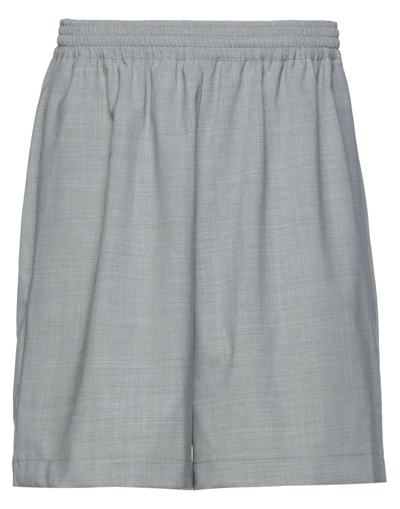 Shop Bonsai Man Shorts & Bermuda Shorts Light Grey Size M Polyester, Virgin Wool, Elastane