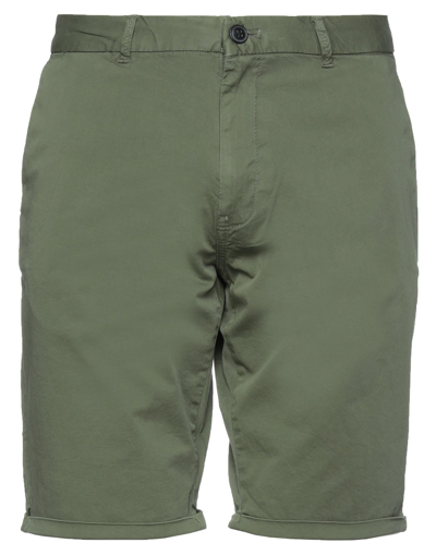 Shop Impure Man Shorts & Bermuda Shorts Green Size 38 Cotton, Elastane