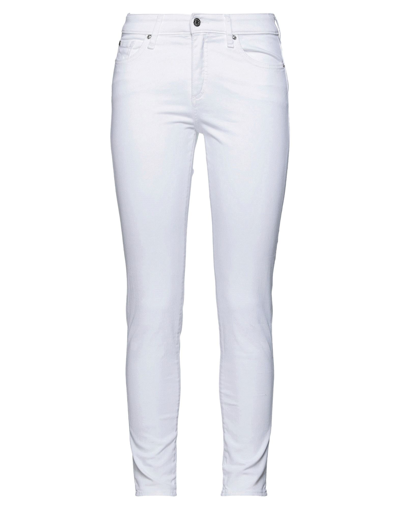 Shop Armani Exchange Pants In White