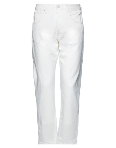 Shop People (+)  Man Jeans White Size 33 Cotton