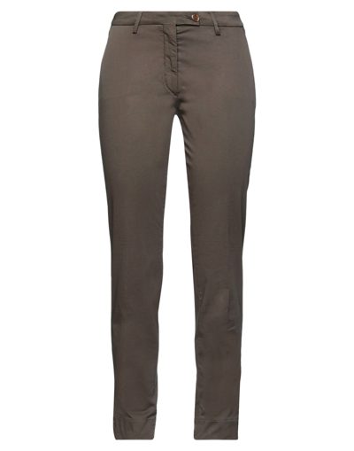 Shop Nina Bianchi Pants In Dark Brown
