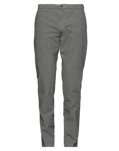 Shop Siviglia Man Pants Lead Size 30 Cotton, Polyester, Elastane In Grey