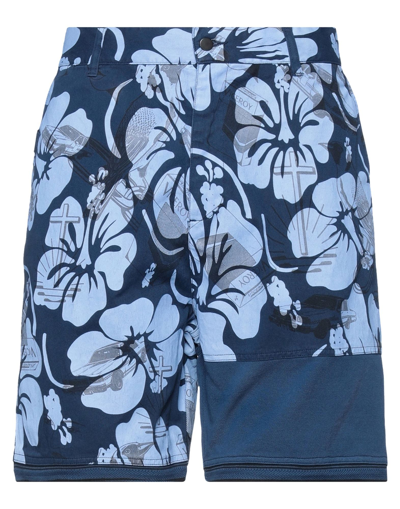 Shop Liam Hodges Man Shorts & Bermuda Shorts Midnight Blue Size 34 Cotton