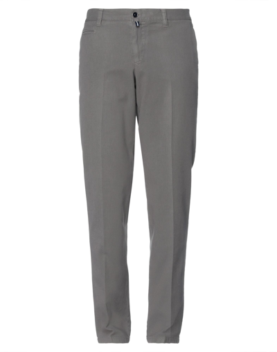Shop Sartoria Sorrento Man Pants Grey Size 34 Cotton, Elastane