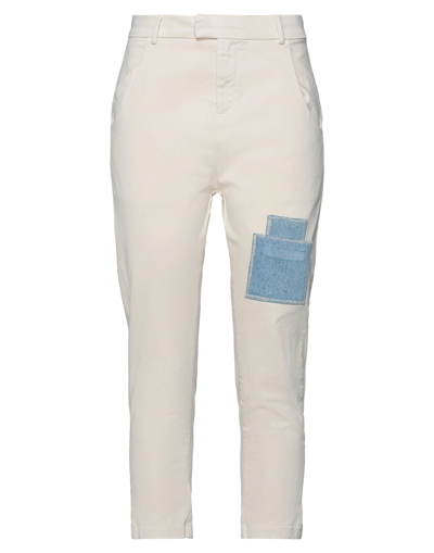 Shop Novemb3r Woman Pants Ivory Size 27 Cotton, Elastane In White