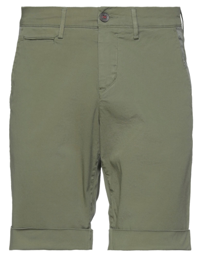Shop Maison Clochard Shorts & Bermuda Shorts In Military Green