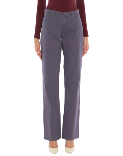 Shop Armani Jeans Woman Pants Dark Purple Size 29 Cotton, Elastane