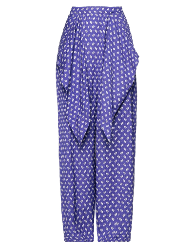 Shop Kenzo Woman Pants Purple Size 6 Viscose, Linen