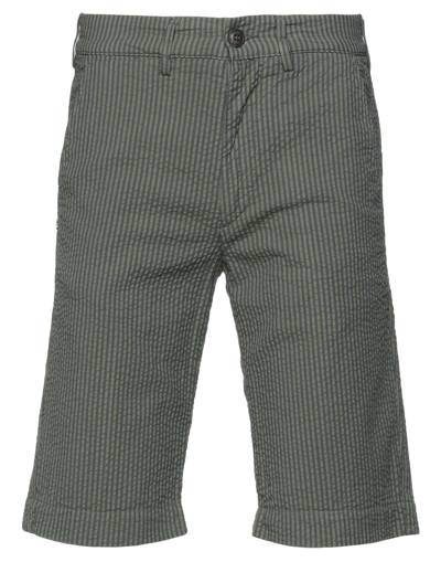 Shop 40weft Man Shorts & Bermuda Shorts Sage Green Size 26 Cotton