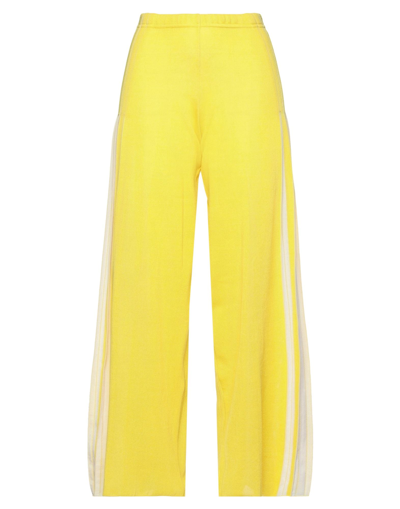 Shop Neera 20.52 Woman Pants Yellow Size 6 Cotton, Polyester