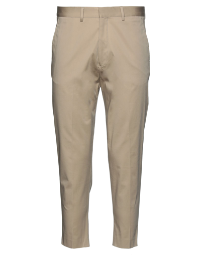 Shop Labelroute Man Pants Beige Size 32 Cotton, Elastane