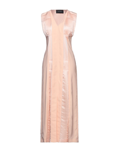 Shop Cedric Charlier Woman Maxi Dress Salmon Pink Size 8 Polyester