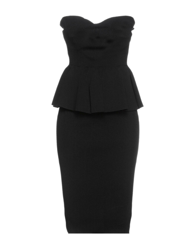 Philosophy Di Lorenzo Serafini Midi Dresses In Black