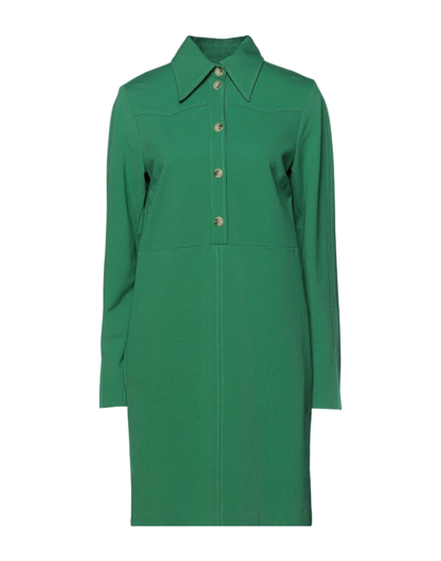 Shop Liviana Conti Woman Mini Dress Green Size 6 Viscose, Polyamide, Elastane