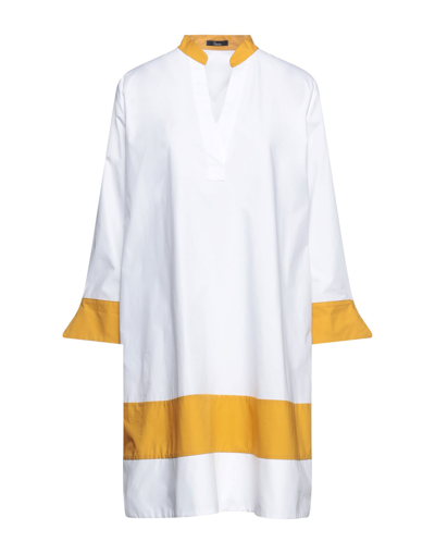 Shop Hanita Woman Mini Dress White Size Xs Cotton