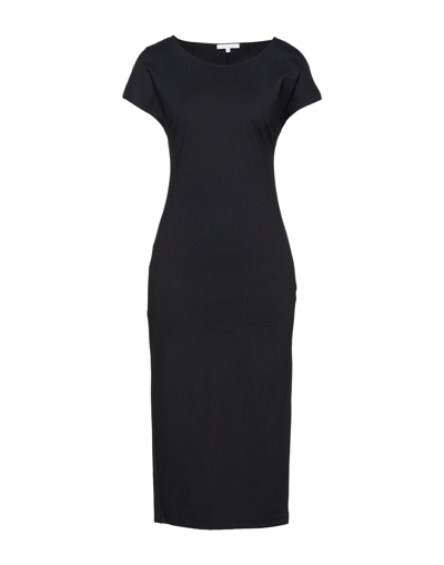 Shop Patrizia Pepe Woman Midi Dress Black Size 0 Polyamide, Elastane