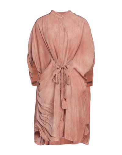 Shop Dondup Woman Mini Dress Pastel Pink Size 6 Viscose, Modal, Silk