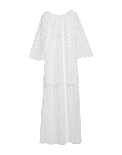 Shop Be Blumarine Woman Maxi Dress White Size 10 Polyester