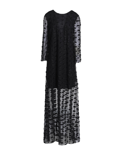 Shop Be Blumarine Woman Maxi Dress Black Size 2 Polyester