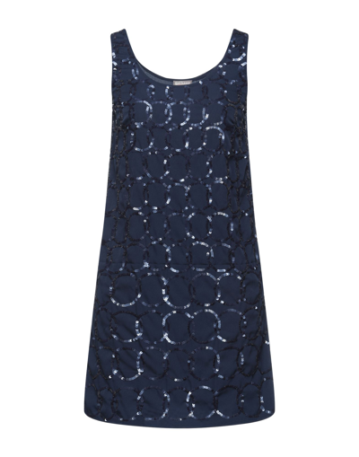 Shop Galliano Short Dresses In Dark Blue