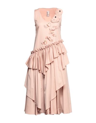 Shop Antonio Marras Midi Dresses In Blush