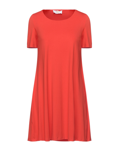 Shop Iu Rita Mennoia Woman Mini Dress Orange Size S Polyamide, Elastane