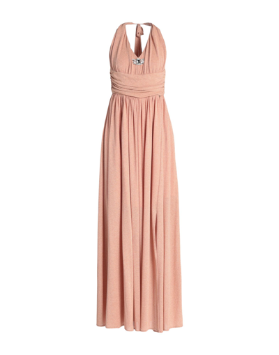 Shop Kocca Woman Maxi Dress Copper Size L Viscose, Polyester, Polyamide, Elastane In Orange