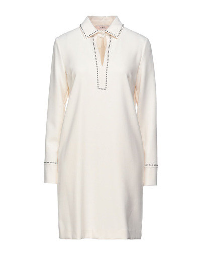 Shop Lab Anna Rachele Woman Mini Dress Ivory Size 6 Polyester, Viscose, Elastane In White