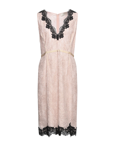 Shop Anna Molinari Woman Midi Dress Pink Size 10 Viscose, Polyamide, Cotton