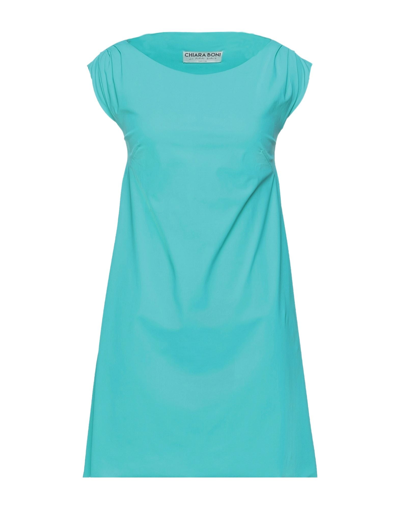 Shop Chiara Boni La Petite Robe Woman Mini Dress Turquoise Size 6 Polyamide, Elastane In Blue