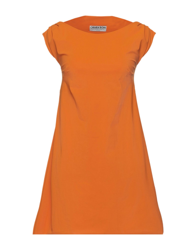 Shop Chiara Boni La Petite Robe Woman Mini Dress Orange Size 6 Polyamide, Elastane