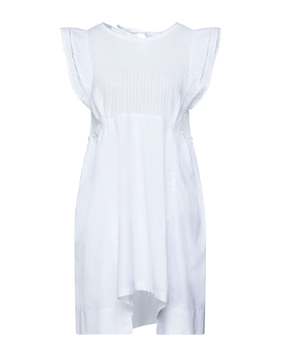 Shop High Woman Mini Dress White Size L Cotton, Polyamide
