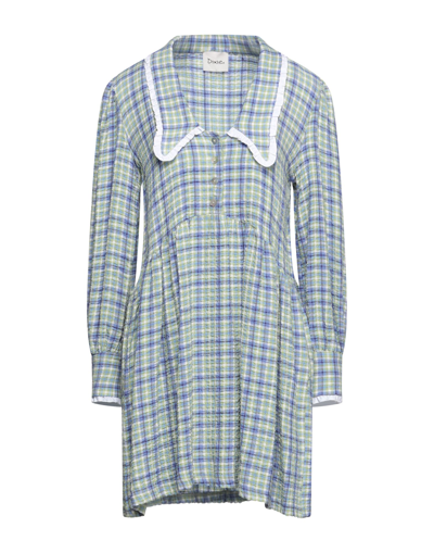 Shop Dixie Woman Mini Dress Azure Size M Viscose, Polyester, Elastane In Blue