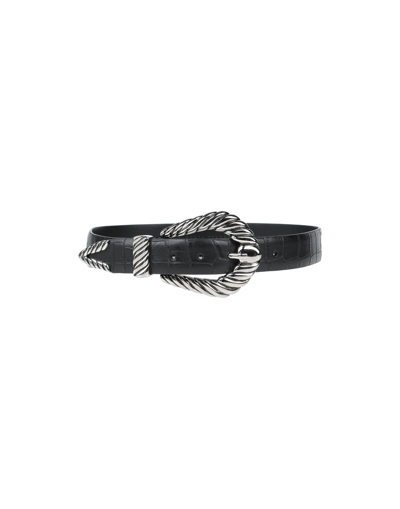 Shop Alberta Ferretti Belts In Black