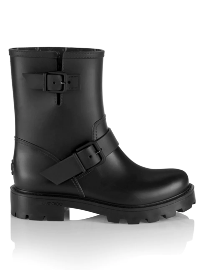 Shop Jimmy Choo Women's Yael Rain Boots In Black