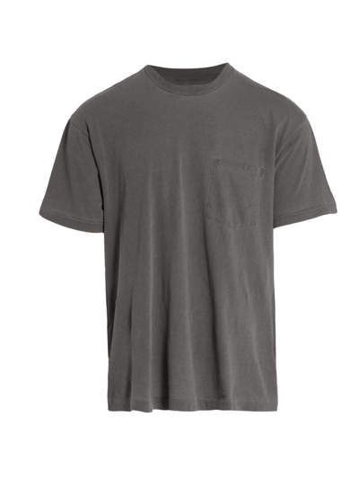 Shop John Elliott Interval Washed Cotton T-shirt In Washed Black