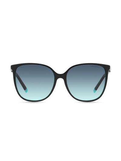 Shop Tiffany & Co Women's 57mm Square Sunglasses In Tiffany