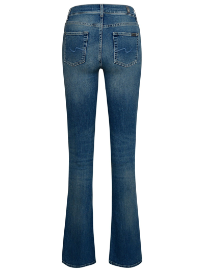 Shop 7 For All Mankind Light Blue Cotton Bootcut Jeans