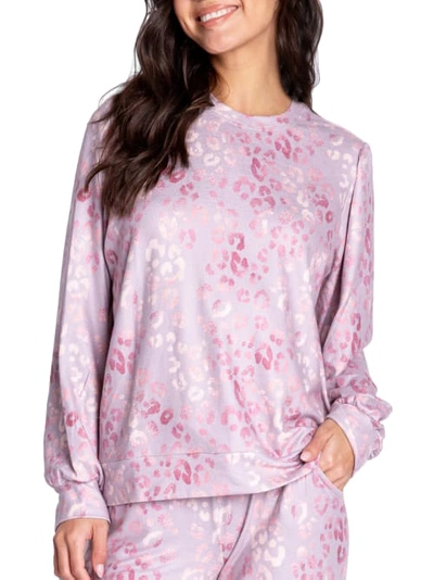 Shop Pj Salvage Cabin Cozy Knit Lounge Top In Lilac