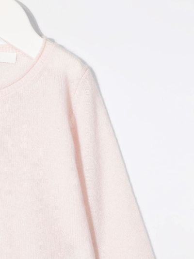 Shop Bonpoint Fine-knit Cardigan In Pink