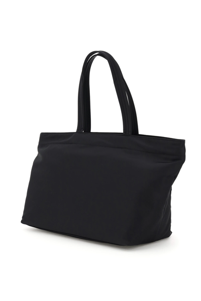 Shop Anya Hindmarch Econyl Eyes East/west Tote Bag In Black