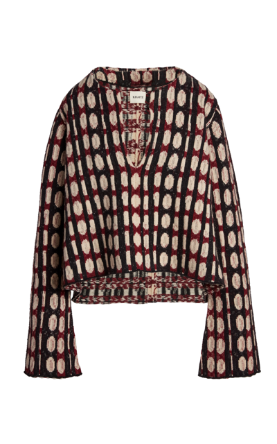 Shop Khaite Women's Willow Jacquard Cashmere Sweater In Multi