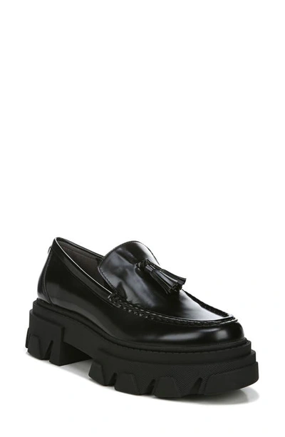 Sam Edelman Dandrea' Tassel Leather Platform Loafers In Black | ModeSens