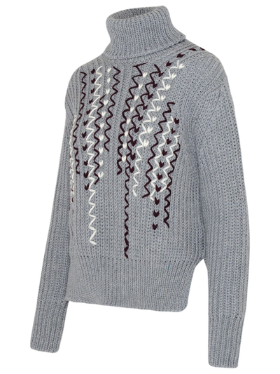 Shop Golden Goose Women's Grey Wool Sweater